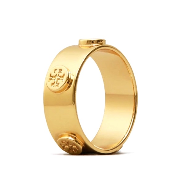 TORY BURCH • Miller Delicate Logo Ring - Picture 3 of 4